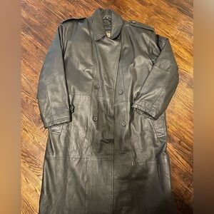 Men’s Guide Gear Leather Trench Coat